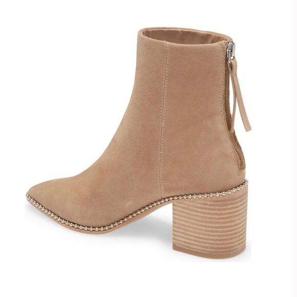 Steve Madden Woman’s Aquarius Suede Boots Natural Tan Size 9.5 - Picture 2 of 10
